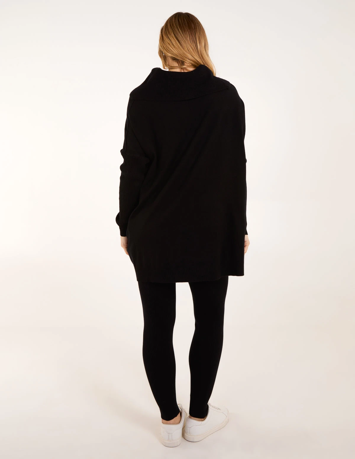 Ribbed Leggings & Cowl Neck Jumper Set(Ribbed Leggings Cowl Neck Jumper Set) 4 Ribbed Leggings & Cowl Neck Jumper Set(Ribbed Leggings Cowl Neck Jumper Set) - Image 4