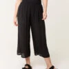 Shirred Culottes(Black Shirred Culottes)