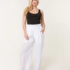 Shirred Trousers(White Shirred Trousers) 8 Shirred Trousers(White Shirred Trousers) -Repertoire Fashion Store bv257216 white 54385