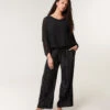 Sparkle Wide Leg Trousers(Black Sparkle Wide Leg Trousers)