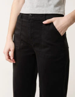 Wide Leg Pocket Trousers(Black Wide Leg Pocket Trousers) -Repertoire Fashion Store bv257227 black 42033