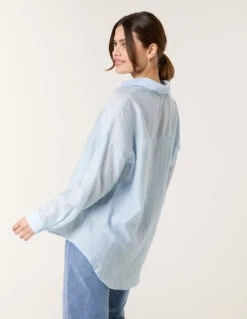 Glitter Shirt(Blue Glitter Shirt) -Repertoire Fashion Store bv257424 blue 63029