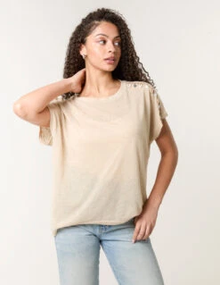 Shell Trim Oversized Top(Shell Trim Oversized Top)