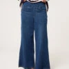 Multi Stretch Wide Leg Jeans(Indigo Multi Stretch Wide Leg Jeans)