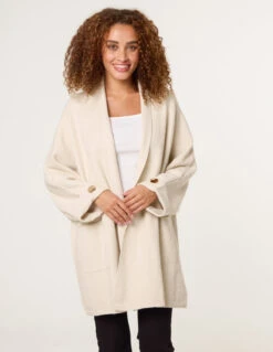 Heavy Knit Cardigan(Stone Heavy Knit Cardigan)