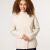 Button Shoulder Jumper(Beige Button Shoulder Jumper) -Repertoire Fashion Store bv258543 stone 0140 80