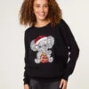 Christmas Sequin Elephant Jumper(Christmas Sequin Elephant Jumper) -Repertoire Fashion Store bv258561 black 3852
