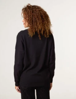 Cherry Lips Jumper(Black Cherry Lips Jumper) -Repertoire Fashion Store bv258562 black 4490 12