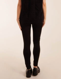 Side Chain Detail Leggings -Repertoire Fashion Store bv2816 black26134