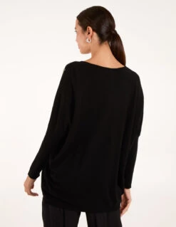 Diamante Pearl Star Jumper(Diamante Pearl Star Jumper) -Repertoire Fashion Store bv2849 black 0287