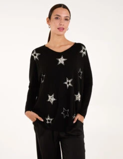 Diamante Pearl Star Jumper(Diamante Pearl Star Jumper)