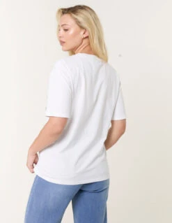 Abstract Girl Print T-Shirt(Abstract Girl Print T Shirt) -Repertoire Fashion Store bv3543 white 54675