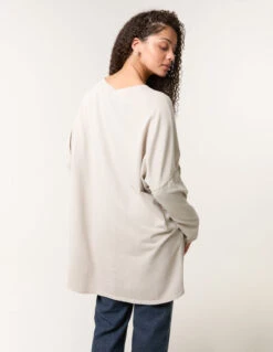 Lace Bow Sweat Top(Beige Lace Bow Sweat Top) -Repertoire Fashion Store bv4710 beige 50500