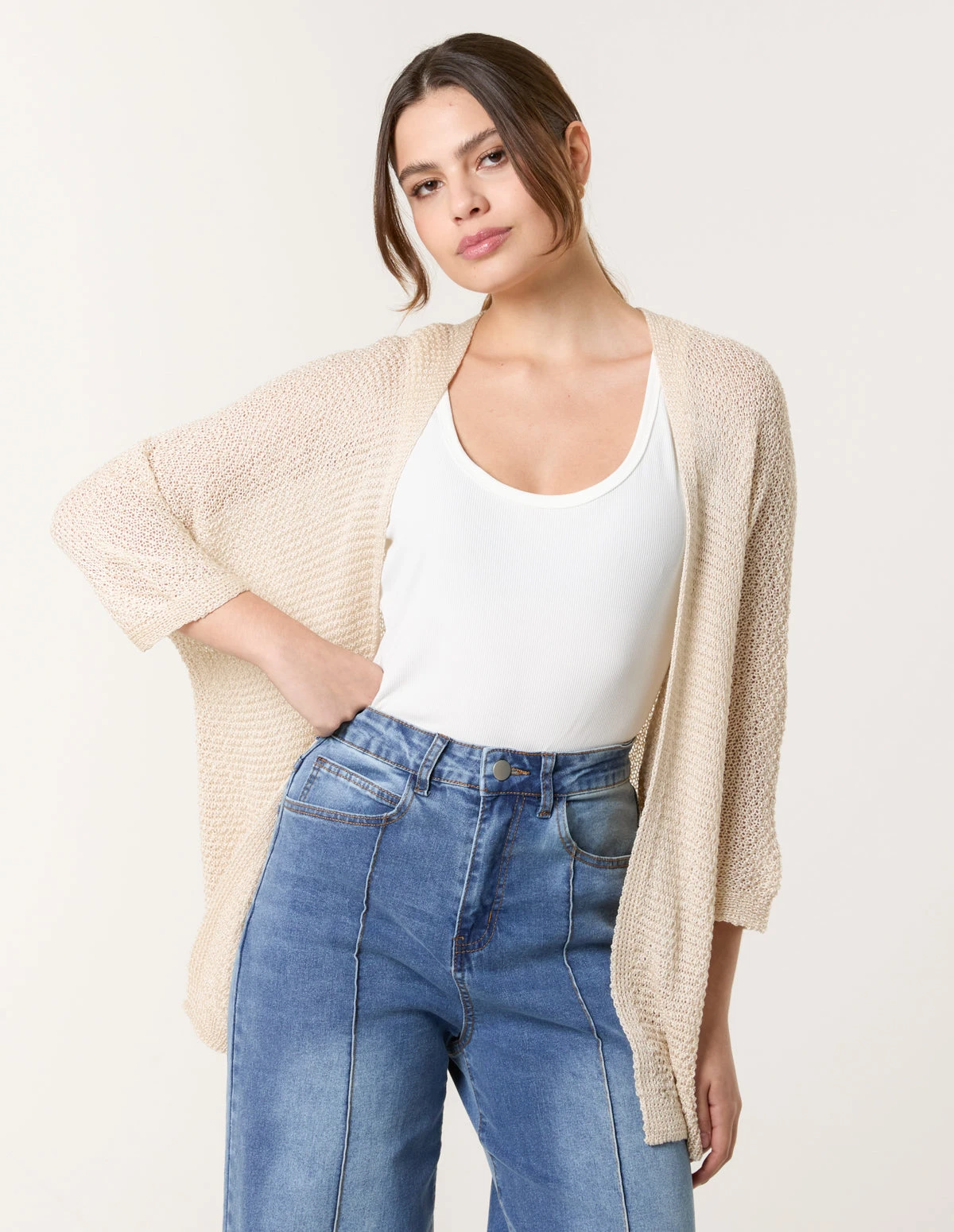 Pointelle Knit Cardigan(Pointelle Knit Cardigan) 1 Pointelle Knit Cardigan(Pointelle Knit Cardigan)