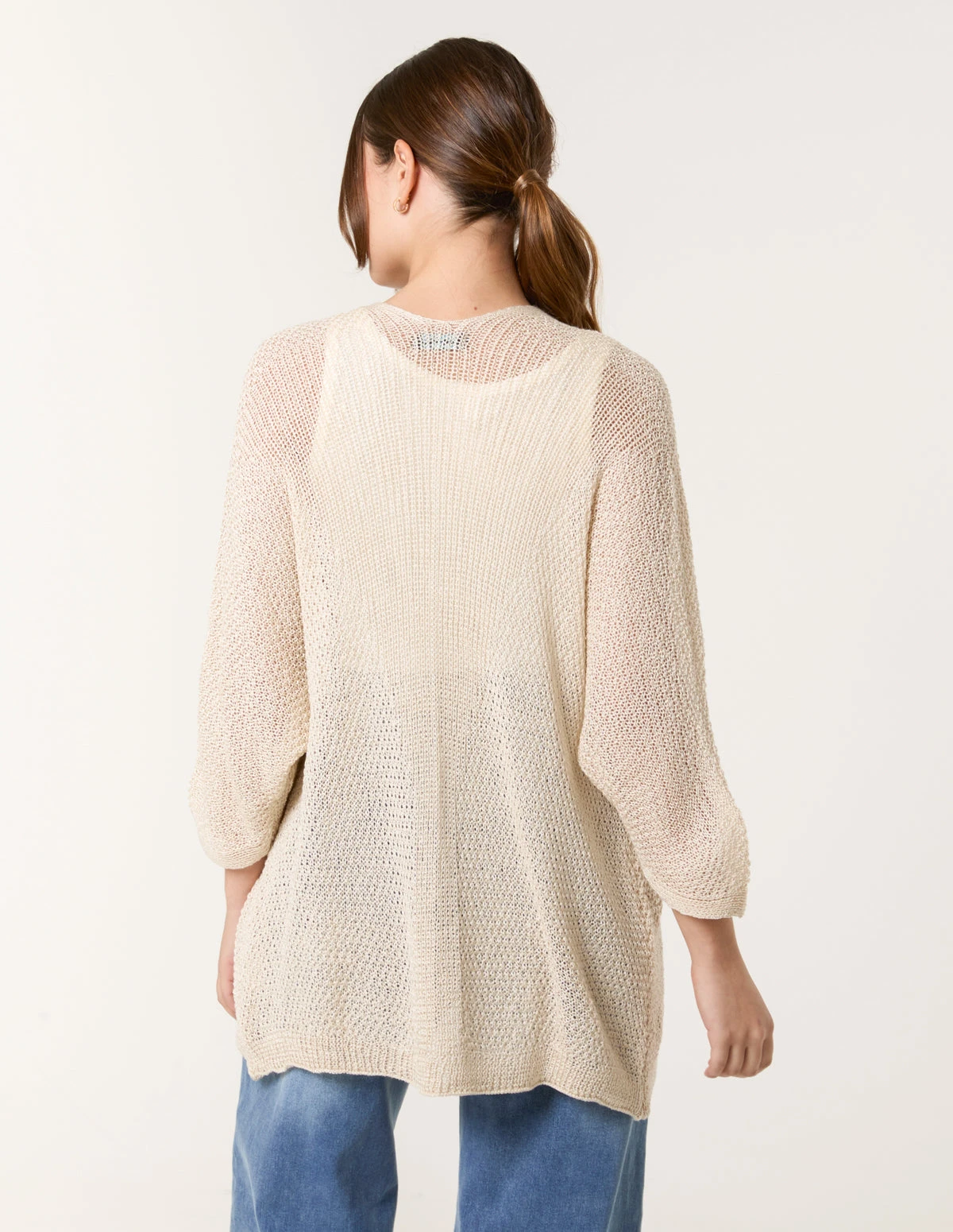 Pointelle Knit Cardigan(Pointelle Knit Cardigan) 4 Pointelle Knit Cardigan(Pointelle Knit Cardigan) - Image 4