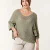 Crochet V Neck Jumper(Khaki Crochet V Neck Jumper) 10 Crochet V Neck Jumper(Khaki Crochet V Neck Jumper) -Repertoire Fashion Store bv4817 khaki 63125