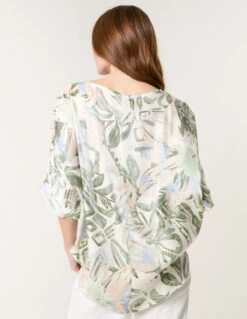 Metallic Sheen Top(Khaki Metallic Sheen Top) -Repertoire Fashion Store bv4970 khaki 2560