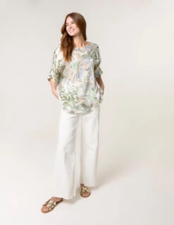 Metallic Sheen Top(Khaki Metallic Sheen Top) -Repertoire Fashion Store bv4970 khaki 2571 Edit