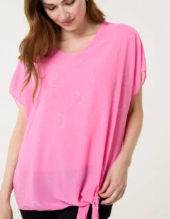 Tie Knot Diamante Top(Pink Tie Knot Diamante Top)