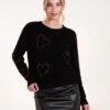 Rhinestone Heart Jumper(Rhinestone Heart Jumper)