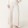 Linen Flower Embroidery Trousers(Linen Flower Embroidery Trousers) -Repertoire Fashion Store cc2495 linen 41744