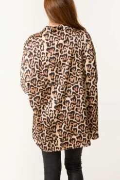 Leopard Print Shirt(Leopard Print Shirt) -Repertoire Fashion Store cc2546 brown 4337