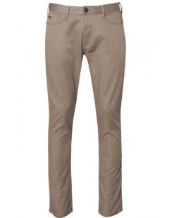 Emporio Armani Mens J06 Cotton Twill Jean Dark Beige