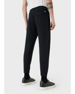 Emporio Armani Mens Modal Blend Jersey Fleece Sweatpants, Navy Joggers -Repertoire Fashion Store emporio armani mens modal blend jersey fleece sweatpants navy joggers p41761 252913 image