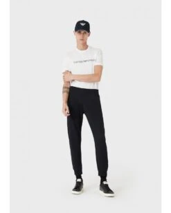 Emporio Armani Mens Modal Blend Jersey Fleece Sweatpants, Navy Joggers -Repertoire Fashion Store emporio armani mens modal blend jersey fleece sweatpants navy joggers p41761 252917 image