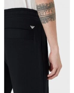 Emporio Armani Mens Modal Blend Jersey Fleece Sweatpants, Navy Joggers -Repertoire Fashion Store emporio armani mens modal blend jersey fleece sweatpants navy joggers p41761 252921 image