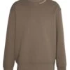 Emporio Armani Mens Neck Logo Sweatshirt, Fango Beige Jumper -Repertoire Fashion Store emporio armani mens neck logo sweatshirt fango beige jumper p42997 262777 image