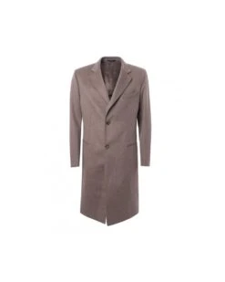 Emporio Armani Mens Wool Business Coat Beige
