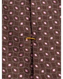 Eton Shirts Mens Brown Geometric Pattern Silk Tie -Repertoire Fashion Store eton shirts mens brown geometric pattern silk tie p42187 246198 image