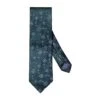 Eton Shirts Mens Dark Green Jacquard Paisley Silk Tie