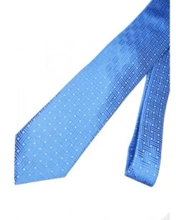 Eton Shirts Mens Pin Dot Basketweave Tie Mid Blue -Repertoire Fashion Store eton shirts mens pin dot basketweave tie mid blue p44180 279346 image