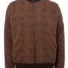 Etro Mens Checked Wool Blend Bomber Jacket Heather Brown -Repertoire Fashion Store etro mens checked wool blend bomber jacket heather brown p45827 300315 image