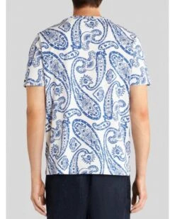 Etro Mens Cube Logo Paisley T-Shirt White -Repertoire Fashion Store etro mens cube logo paisley t shirt white p45037 289963 image