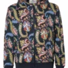 Etro Mens Exotic Leaf Hoodie Blue