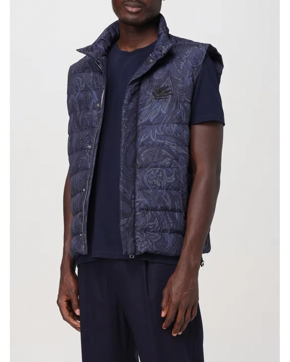 Etro Mens Paisley Gilet Navy 3 Etro Mens Paisley Gilet Navy - Image 3
