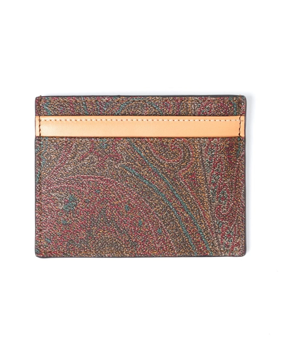 Etro Mens Red Paisley Cardholder 2 Etro Mens Red Paisley Cardholder - Image 2