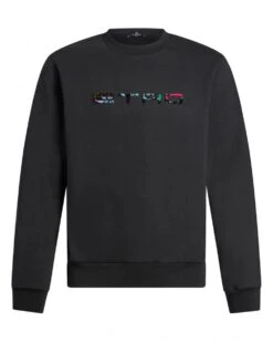 Etro Mens Stitch Logo Sweater Black