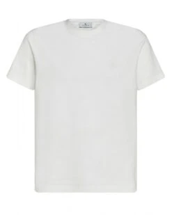 Etro Mens Tonal Paisley T-Shirt White