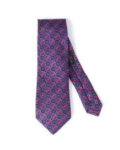 Etro Mens Viola Purple Monogram Pattern Tie