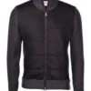 Gran Sasso Mens Hybrid Padded Zip Cardigan Dark Charcoal Grey -Repertoire Fashion Store gran sasso mens hybrid padded zip cardigan dark charcoal grey p45850 300362 image