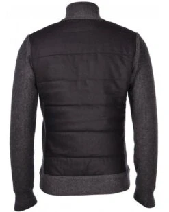 Gran Sasso Mens Hybrid Padded Zip Cardigan Dark Charcoal Grey -Repertoire Fashion Store gran sasso mens hybrid padded zip cardigan dark charcoal grey p45850 300370 image