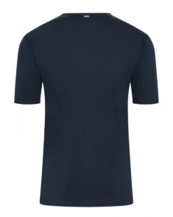 Herno Mens Button Patch T-Shirt Blue Navy -Repertoire Fashion Store herno mens button patch t shirt blue navy p46702 320064 image