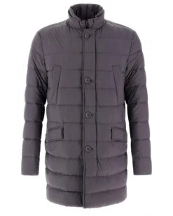 Herno Mens Il Cappato Down Coat Jacket Grey