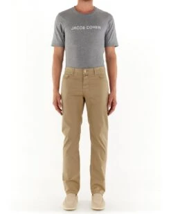 Jacob Cohen Mens Bard Slim Fit Chino Trousers Beige -Repertoire Fashion Store jacob cohen mens bard slim fit chino trousers beige p46135 310215 image