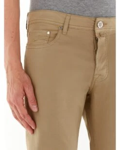 Jacob Cohen Mens Bard Slim Fit Chino Trousers Beige -Repertoire Fashion Store jacob cohen mens bard slim fit chino trousers beige p46135 310220 image