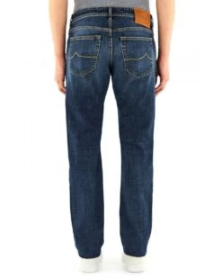 Jacob Cohen Mens Bard Slim Fit Patch Jeans Mid Fade -Repertoire Fashion Store jacob cohen mens bard slim fit patch jeans mid fade p45541 298184 image